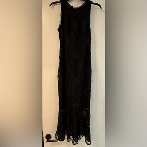 NWT Shoshanna midnight lace dress size 4 black